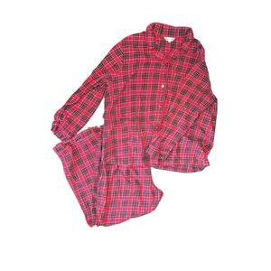 Northern Reflections Flannel Pajama Set XL Plaid Cotton Cozy Cabincore Sleepwear